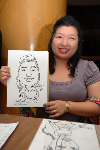 Caricature live sketching Misumi SouthEast Asia D&D 4