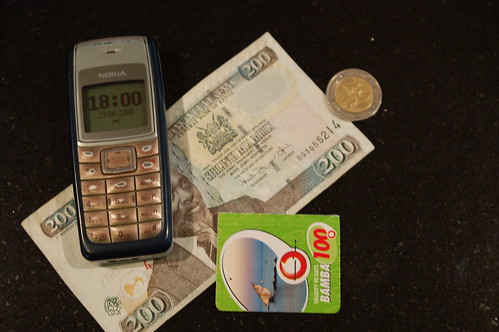 Mobile Phone with Money in Kenya