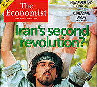 Ahmad Batebi en la portada de The Economist 