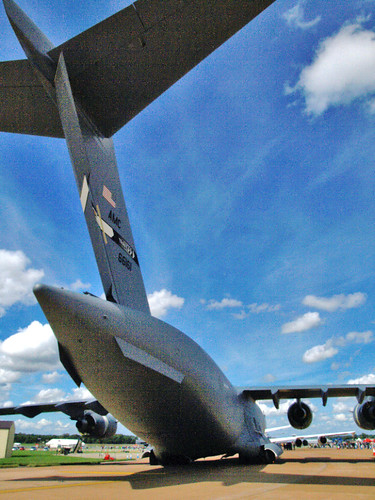 USAF C-5 Galaxy Strategic Transport at Fairford Air Tattoo by Anguskirk