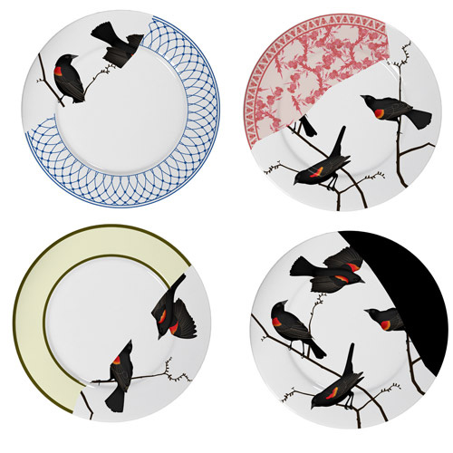 bird plates