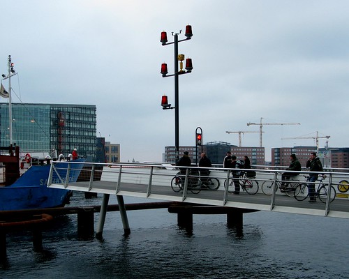 Cycle Bridge with Ship