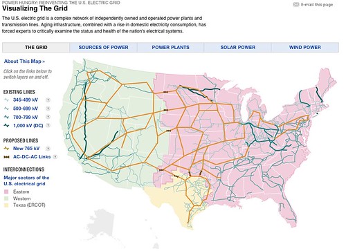 NPR: Power Hungry: Visualizing The U.S. Electric Grid by you.