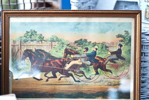 vintage horse race print