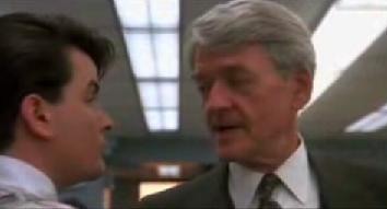 Charlie Sheen and Hal Holbrook in Wall Street