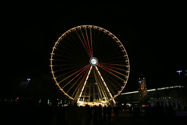 Ferris wheel à Festival de lumière à Lyon