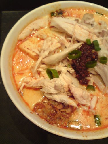 chicken laksa soup. Chicken Laksa. Chicken in spicy coconut milk soup served with rice noodles amp; bean sprouts.