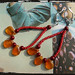 Orecchini arancio rosso - Red orange earrings MEHDARO