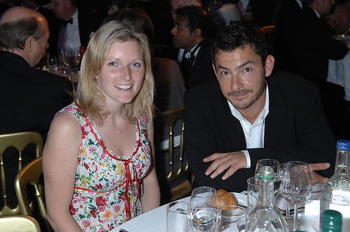 Rachel Oakeshott and Giles Coren at the Medical Futures Innovation Awards 