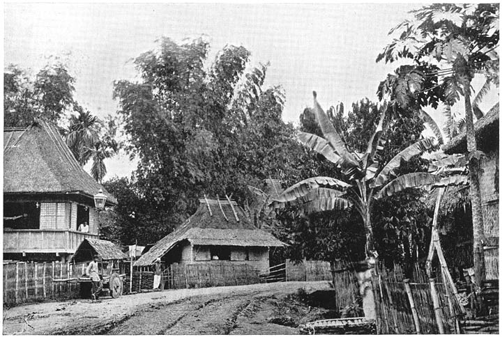 Bulacan Traditional house roadside scene Philippine old pictures photograph black and white Philippines Buhay Pinoy Filipino Pilipino  people photos life Philippinen   