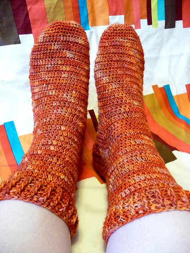 my first crocheted socks!