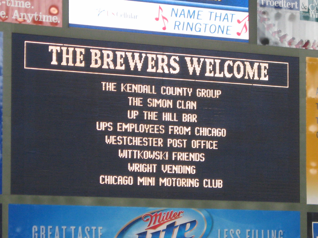 Cubs Brewers MINI event