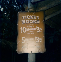Disneyland Adventureland Ticket Sign, 1970s
