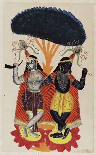 003- Krisha y su hermana Balarama danzando