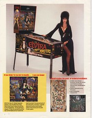 Elvira and the Party Monsters promo flyer back cover