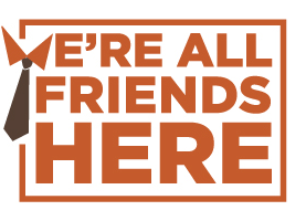 We're All Friends Here logo