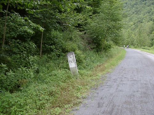 Old RR Mile Marker on Pine Creek Trail