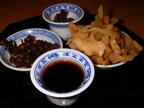 Chinese Slow-cooked Pork: condiments