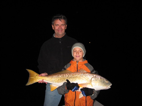 Father and Son Redfish moment