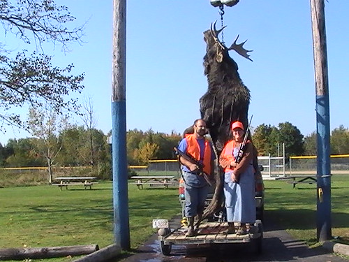 Jim and
                           Trisha with Moose