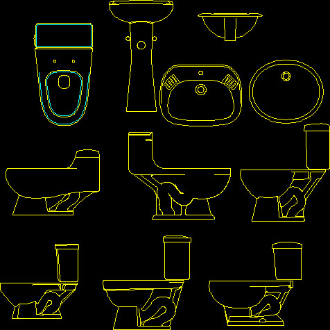 Free Home Architecture Design on Download Block Of Toilets And Urinals To Autocad Format  Dwg Ready To