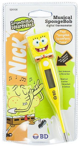 spongebob rectal thermometer