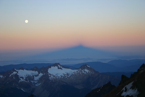 Moonrise on the North Cascades