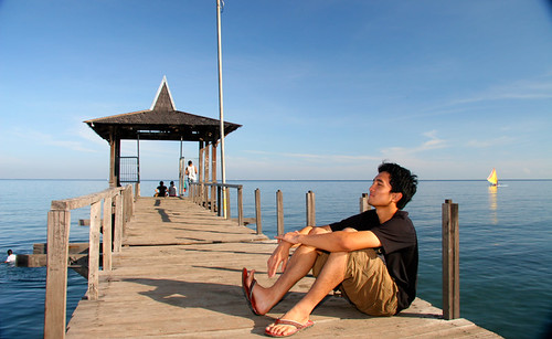 Self Potrait at Pasir Putih Beach