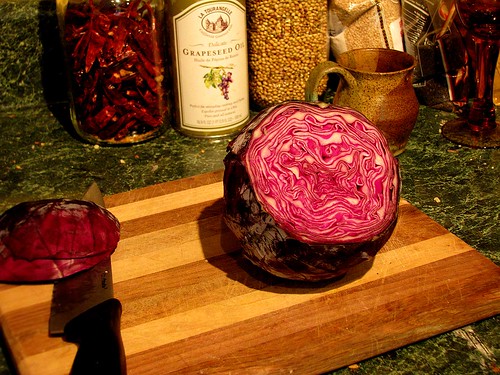 Red Cabbage in the Kitchen