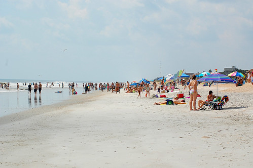 beach crowd
