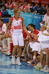 Latvia vs Russia Women's Olympic Basketball - Beijing 2008