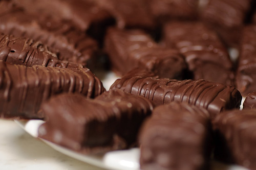 Enrobed Chocolate Brownie Bite Platter