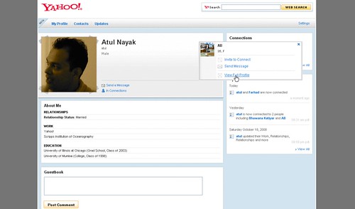 Example Yahoo! Profile