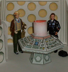 The Seventh Doctor and Ace in the TARDIS