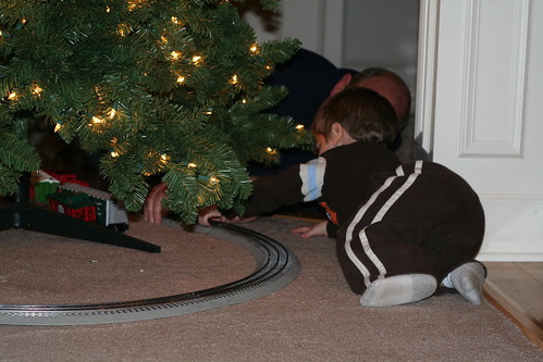 Putting together the Christmas Train