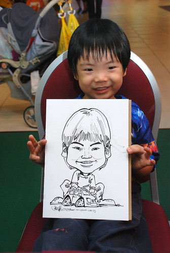 Caricature live sketching for Marina Square Day 2 - 4