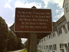 WW II Veterans Trail Sign