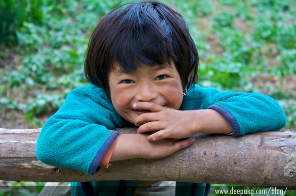 A Girl At Bhutan