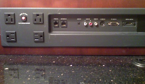 picture of the A/V panel