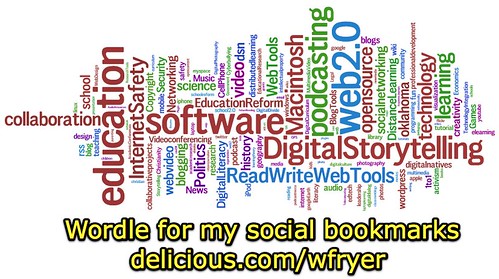 Wordle for my social bookmarks