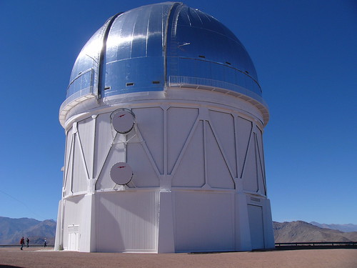 Near the 1.5 meter telescope is the 4 meter telescope, the observatory's largest.