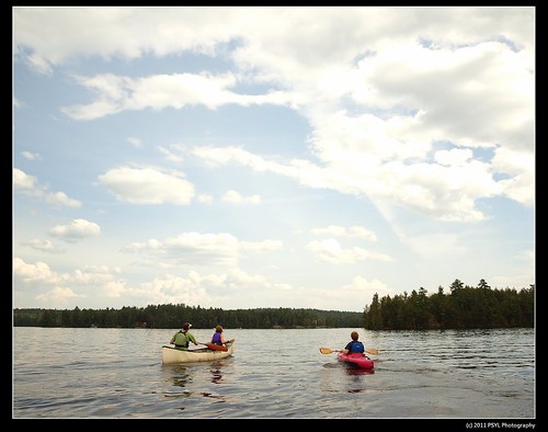 Canoeing in Mississauga Lake