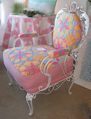 Quilt upholstered chair  2