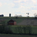 Amish Barn on Hill Summer