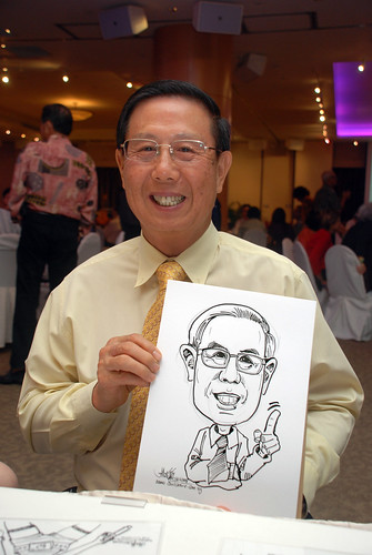 Caricature live sketching for Christ Methodist Church Christmas Celebration - 3