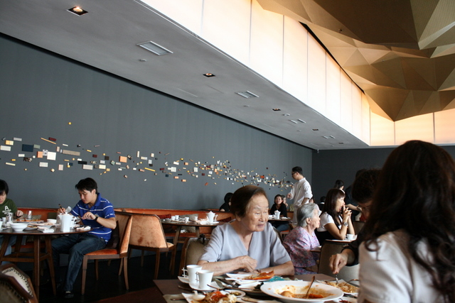 Interior of Jing, and yes, that's the chef