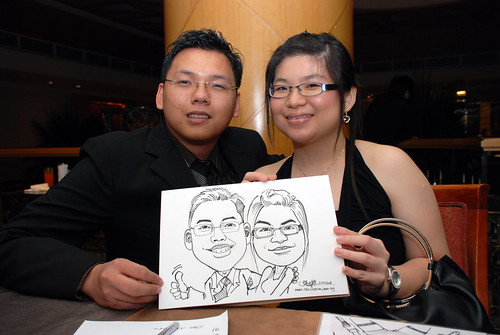 Caricature live sketching Misumi SouthEast Asia D&D 3