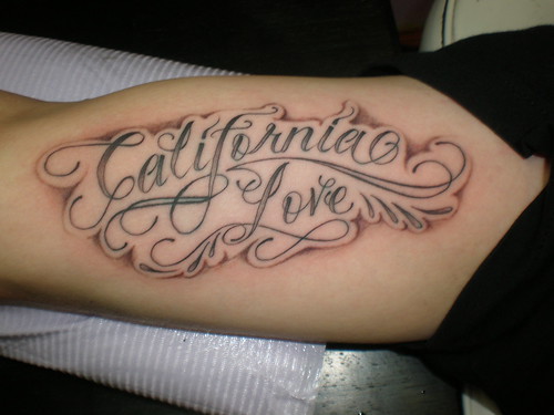 tattoos of california. California Love Tattoo