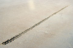 Don't cross the line in the sand!                             Popham Beach State Park Phippsburg, Maine by mattie b