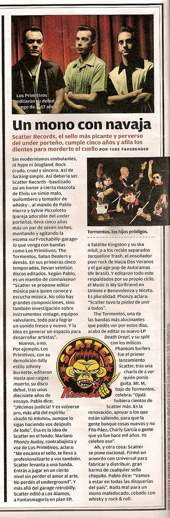 Scatter Records @ Rolling Stone, Julio 2008